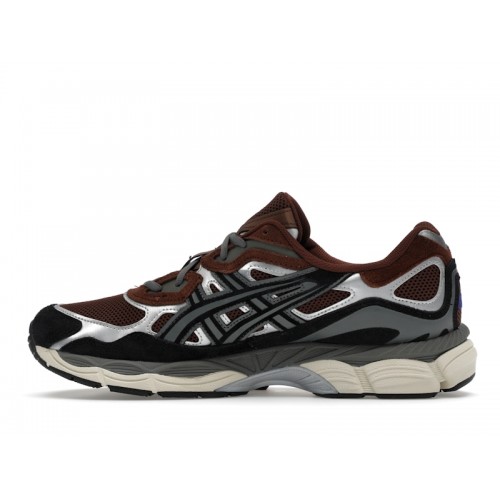 Кроссы ASICS Gel-NYC Reddish Brown Steeple Grey - мужская сетка размеров