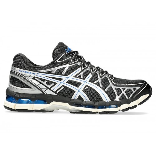 Кроссы ASICS Gel-Kayano 20 Black Pure Silver - мужская сетка размеров