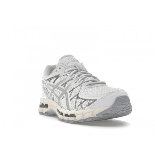 ASICS Gel-Kayano 20 White Pure Silver - мужская сетка размеров