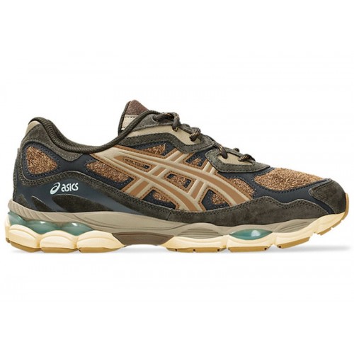 Кроссы ASICS Gel-NYC Brown Storm Tan Presidio - мужская сетка размеров