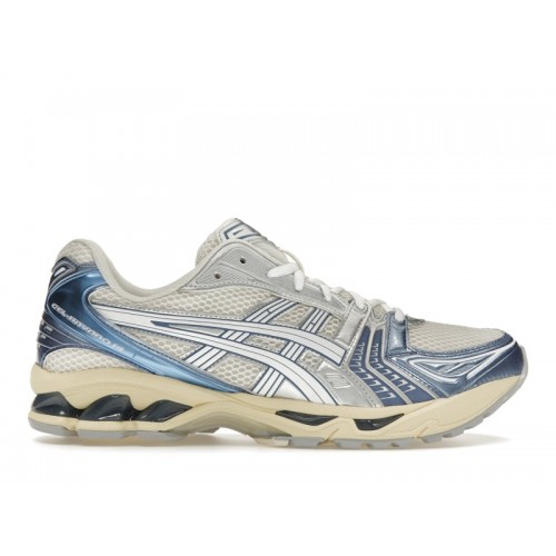 Кроссы ASICS Gel-Kayano 14 Cream Metallic Blue - мужская сетка размеров