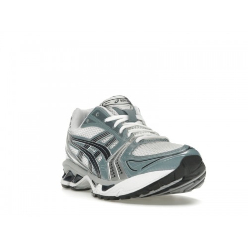 Кроссы ASICS Gel-Kayano 14 White Fjord Grey - мужская сетка размеров