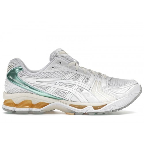 ASICS Gel-Kayano 14 White Mint Gold - мужская сетка размеров