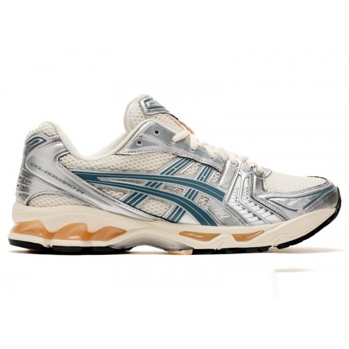 ASICS Gel-Kayano 14 Birch Pure Silver Teal Gold - мужская сетка размеров