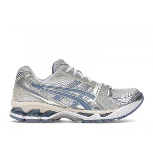 ASICS Gel-Kayano 14 White Light Navy - мужская сетка размеров