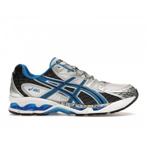 Кроссы ASICS Gel-Nimbus 10.1 White Directoire Blue - мужская сетка размеров