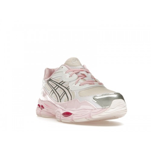 Кроссы ASICS Gel-NYC Kicki Yang Zhang Pink Cream Pure Silver - мужская сетка размеров