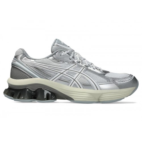 Кроссы ASICS Gel-Kinetic Fluent White - мужская сетка размеров
