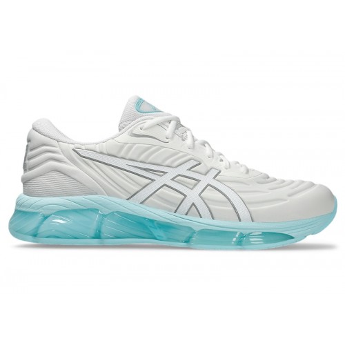 Кроссы ASICS Gel-Quantum 360 VIII Emboss White Larimar Blue - мужская сетка размеров