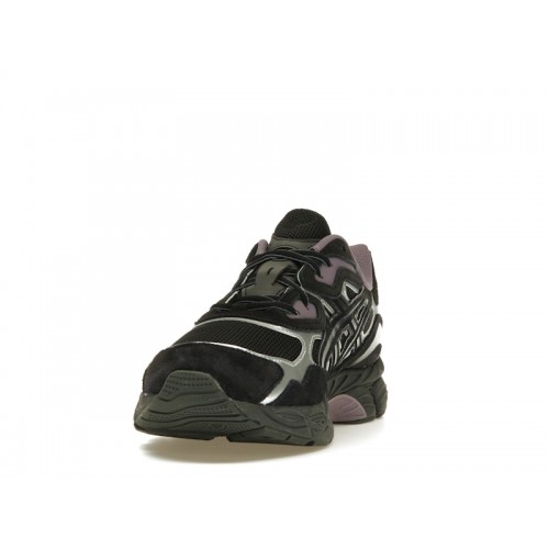 Кроссы ASICS Gel-NYC Black Purple Graphite Grey - мужская сетка размеров