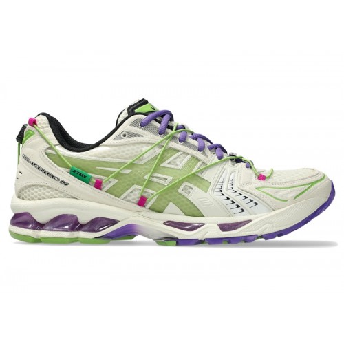 Кроссы ASICS Gel-Kayano 14 Zutomayo White Green - мужская сетка размеров