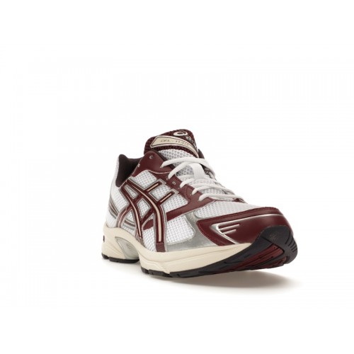 Кроссы ASICS Gel-1130 White Maroon Banner - мужская сетка размеров