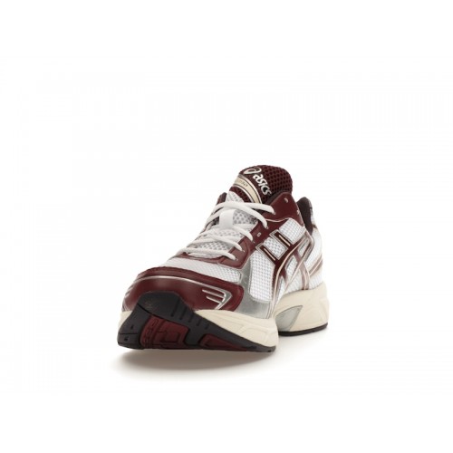 Кроссы ASICS Gel-1130 White Maroon Banner - мужская сетка размеров