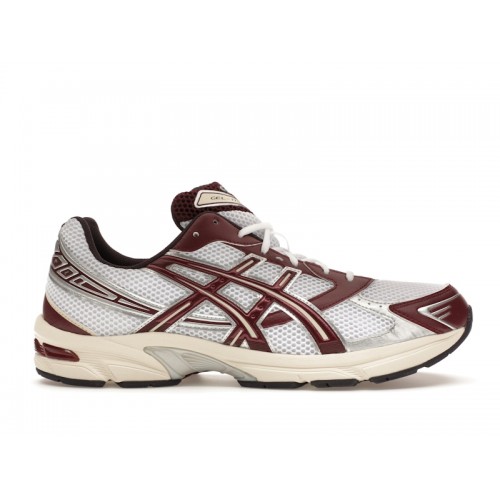 Кроссы ASICS Gel-1130 White Maroon Banner - мужская сетка размеров