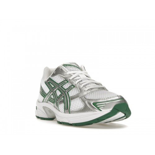 Кроссы ASICS Gel-1130 White Silver Green - мужская сетка размеров