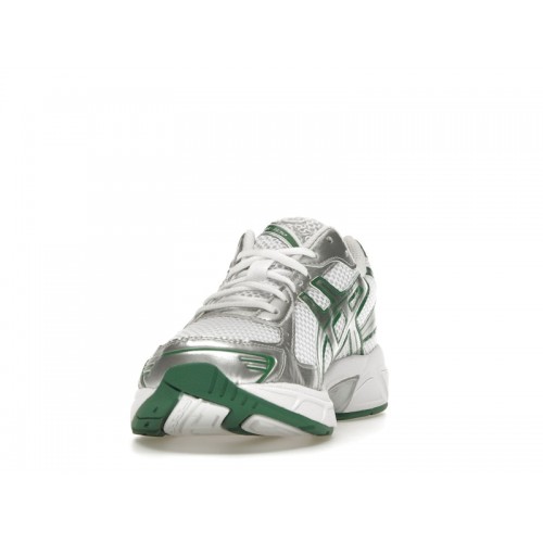 Кроссы ASICS Gel-1130 White Silver Green - мужская сетка размеров