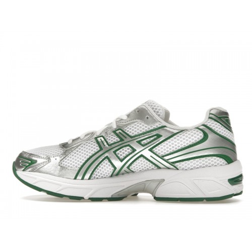 Кроссы ASICS Gel-1130 White Silver Green - мужская сетка размеров
