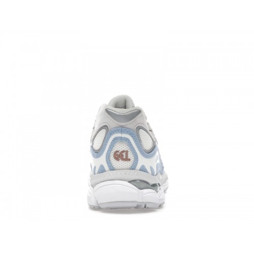 Кроссы ASICS Gel-NYC Cream Cloud Grey Blue - мужская сетка размеров