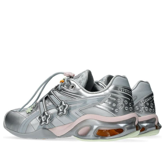 ASICS Wmns Cecilie Bahnsen x Gel-Kinetic FR Piedmont Gre Pure Silver - мужская сетка размеров ASICS Wmns Cecilie Bahnsen x Gel-Kinetic FR Piedmont Gre Pure Silver - мужская сетка размеров