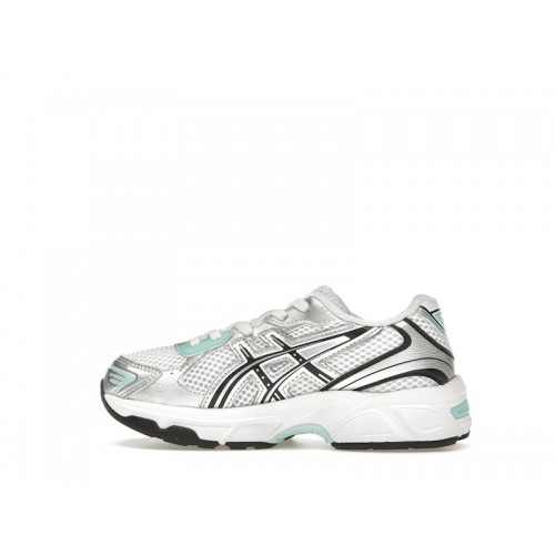 Кроссы ASICS Gel-1130 White Aqua (PS) - детская сетка размеров