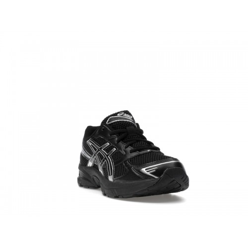 Кроссы ASICS Gel-1130 Black Pure Silver (GS) - подростковая сетка размеров