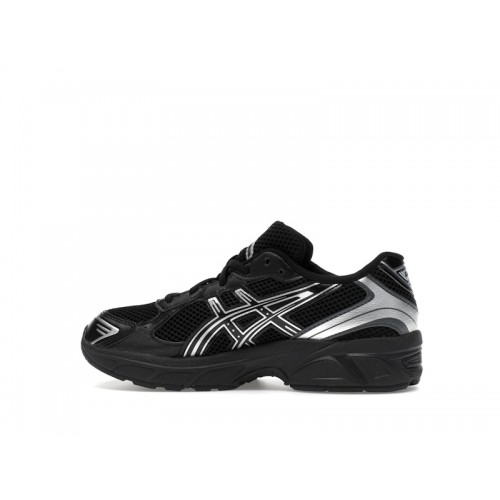 Кроссы ASICS Gel-1130 Black Pure Silver (GS) - подростковая сетка размеров