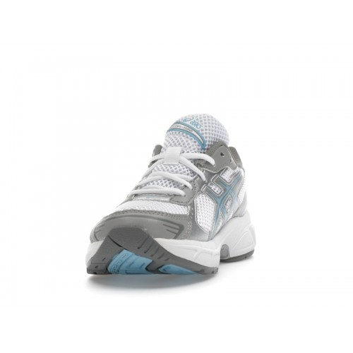 Кроссы ASICS Gel-1130 White Arctic Sky (GS) - подростковая сетка размеров