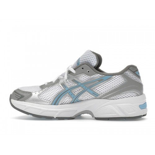Кроссы ASICS Gel-1130 White Arctic Sky (GS) - подростковая сетка размеров