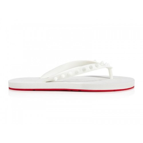 Christian Louboutin Loubi Flip Slide White White (W) - женская сетка размеров