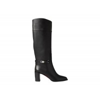 Женские Christian Louboutin Lock Botta 70mm Boot Black Leather