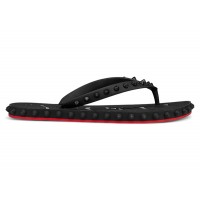 Женские Christian Louboutin Super Loubi Flip Donna Flat Black (W)