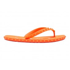 Christian Louboutin Super Loubi Flip Flat Fluo Orange