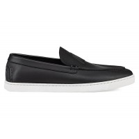 Christian Louboutin Varsiboat Flat Black Leather