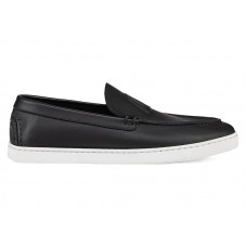 Christian Louboutin Varsiboat Flat Black Leather