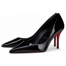 Christian Louboutin Miss Z 80mm Pump Black Patent Calf Leather