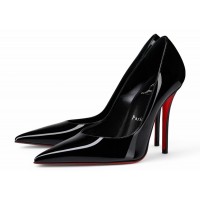 Christian Louboutin Miss Z 100mm Pump Black Patent Calf Leather