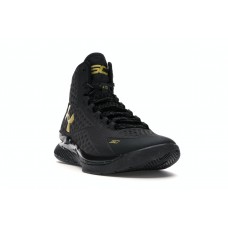 Кроссовки UA Curry 1 Black and Gold Banner