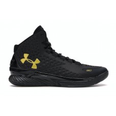 Кроссовки UA Curry 1 Black and Gold Banner