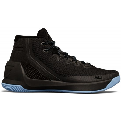 Кроссы Under Armour Curry 3 Black Carolina - мужская сетка размеров