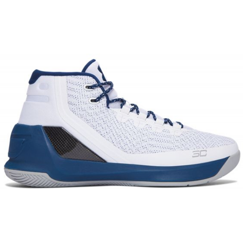 Кроссы Under Armour Curry 3 White Blackout Navy - мужская сетка размеров