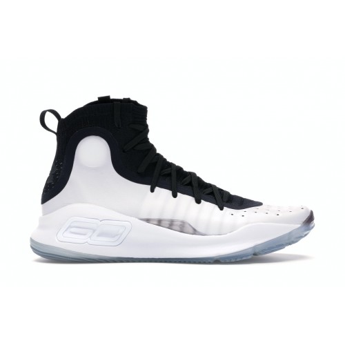 Кроссы Under Armour Curry 4 White Black - мужская сетка размеров