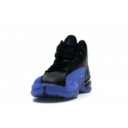 Кроссы Jordan 12 Retro Black Game Royal - мужская сетка размеров