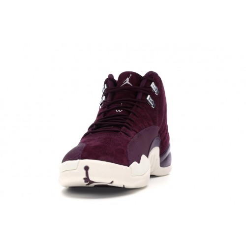 Кроссы Jordan 12 Retro Bordeaux - мужская сетка размеров