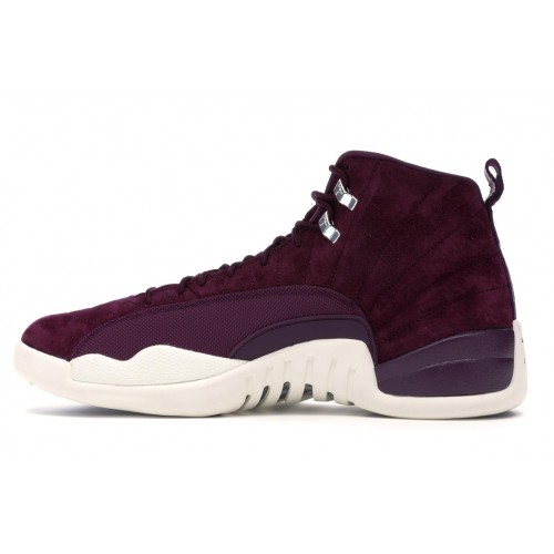 Кроссы Jordan 12 Retro Bordeaux - мужская сетка размеров