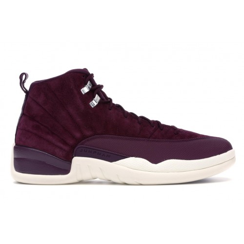 Кроссы Jordan 12 Retro Bordeaux - мужская сетка размеров