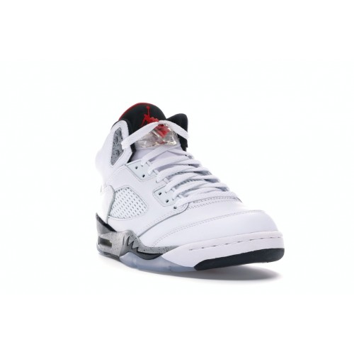 Кроссы Jordan 5 Retro White Cement - мужская сетка размеров