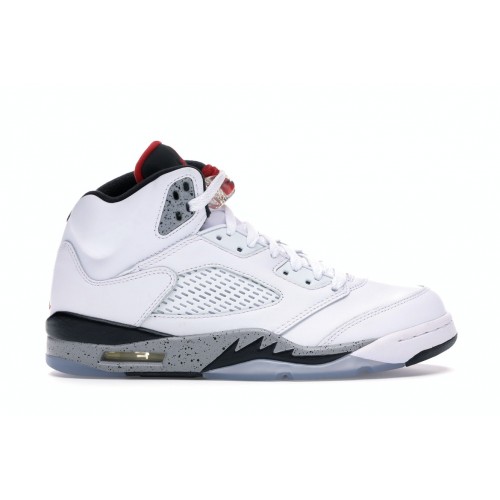 Кроссы Jordan 5 Retro White Cement - мужская сетка размеров