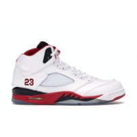 Кроссовки Jordan 5 Retro Fire Red Black Tongue (2013)