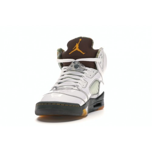 Кроссы Jordan 5 Retro Dark Army - мужская сетка размеров
