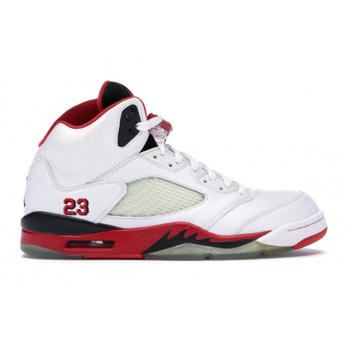 Кроссы Jordan 5 Retro Fire Red (2006) - мужская сетка размеров